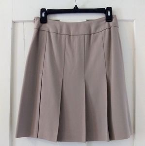 HW New York Pleated Mini Skirt Tan Size 2